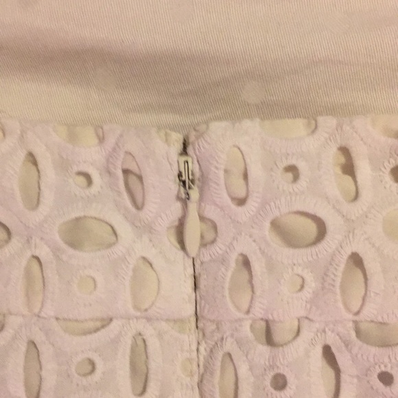 Banana Republic White Eyelet Pencil Skirt - Picture 6 of 7